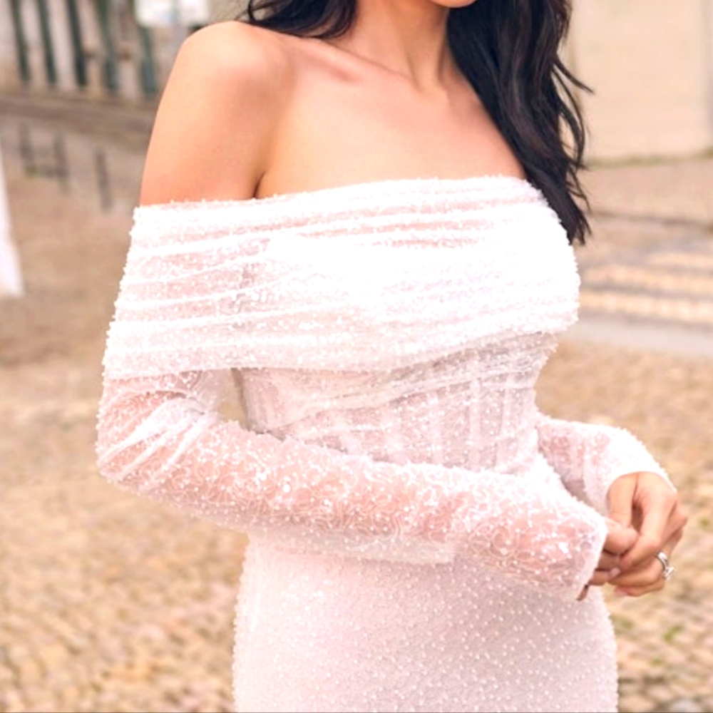 Maggie Sottero Drew detachable jacket